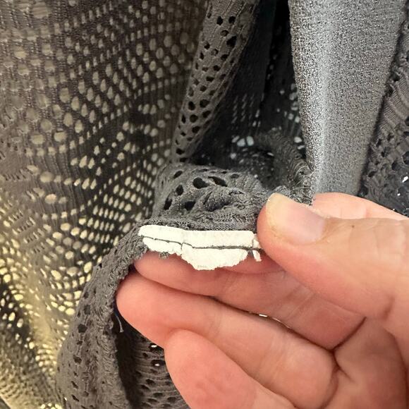 R&M Richard women’s lace cardigan gray Tass cover-up Whimsigoth romantic fairy  - Picture 5 of 8